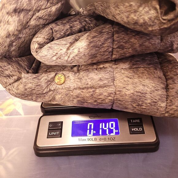 Michael Kors Puffer Vest Small Green Animal Print Zip Up - Picture 10 of 10